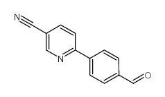 6-(4-甲酰基苯基)烟腈结构式