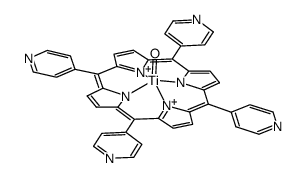 oxo[5,10,15,20-tetra(4-pyridyl)porphinato]titanium(iv) Structure