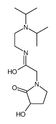 N-[2-[di(propan-2-yl)amino]ethyl]-2-(3-hydroxy-2-oxopyrrolidin-1-yl)acetamide结构式