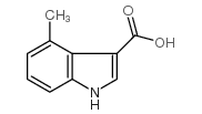 4-甲基吲哚-3-甲酸结构式