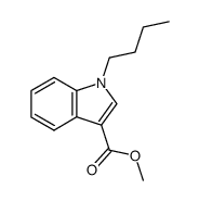 methyl 1-butyl-1H-indole-3-carboxylate结构式