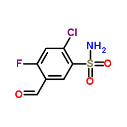 2-Chloro-4-fluoro-5-formylbenzenesulfonamide Structure