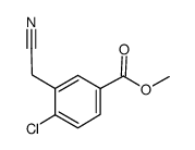 3-氰基甲基-4-氯苯甲酸甲酯结构式