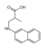 2-methyl-3-(naphthalen-2-ylamino)propanoic acid结构式