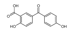 2-hydroxy-5-(4-hydroxy-benzoyl)-benzoic acid结构式