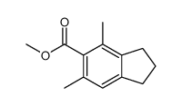 methyl 4,6-dimethyl-2,3-dihydro-1H-indene-5-carboxylate结构式