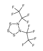 4,5-bis(1,1,2,2,2-pentafluoroethyl)trithiadiazolidine结构式