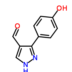 3-(4-HYDROXY-PHENYL)-1H-PYRAZOLE-4-CARBALDEHYDE Structure