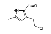 3-(2-chloroethyl)-4,5-dimethyl-1H-pyrrole-2-carbaldehyde结构式