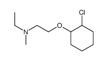 2-(2-chlorocyclohexyl)oxy-N-ethyl-N-methylethanamine结构式