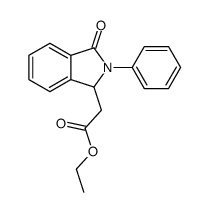 ethyl 2-(3-oxo-2-phenyl-1H-isoindol-1-yl)acetate Structure