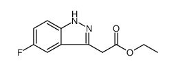 5-fluoro-1H-Indazole-3-acetic acid,ethyl ester Structure