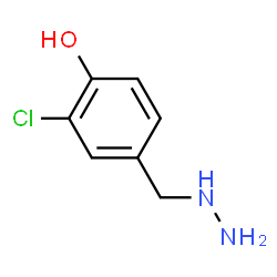 Phenol,2-chloro-4-(hydrazinylmethyl)- structure