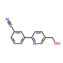 3-[5-(HydroxyMethyl)-2-pyridyl]benzonitrile picture