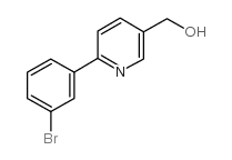 [6-(3-bromophenyl)pyridin-3-yl]methanol structure