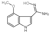 n-hydroxy-4-methoxy-1h-indole-3-carboxamidine structure