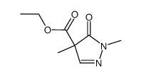 ethoxycarbonyl-4 dimethyl-1,4 Δ2-pyrazolinone-5 Structure