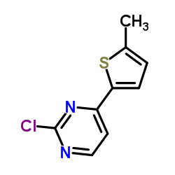 2-Chloro-4-(5-methyl-2-thienyl)pyrimidine Structure