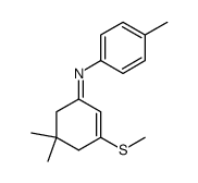 Z-5,5-Dimethyl-3-methylthio-N-<4-methyl>-phenyl-2-cyclohexenimin Structure