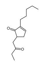 5-(2-oxobutyl)-2-pentylcyclopent-2-en-1-one结构式