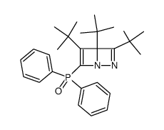 3,4,5-Tri-tert-butyl-6-(diphenylphosphoryl)-1,2-diazabicyclo<2.2.0>hexa-2,5-dien结构式