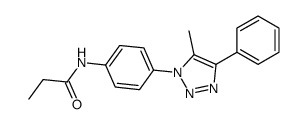 N-[4-(5-methyl-4-phenyltriazol-1-yl)phenyl]propanamide结构式