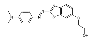 2-[[2-[[4-(dimethylamino)phenyl]diazenyl]-1,3-benzothiazol-6-yl]oxy]ethanol结构式