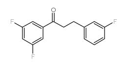 3',5'-DIFLUORO-3-(3-FLUOROPHENYL)PROPIOPHENONE结构式