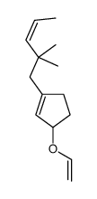 1-(2,2-dimethylpent-3-enyl)-3-ethenoxycyclopentene结构式