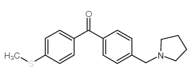 4-PYRROLIDINOMETHYL-4'-THIOMETHYLBENZOPHENONE Structure