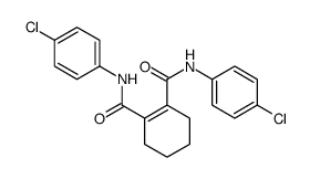 1-N,2-N-bis(4-chlorophenyl)cyclohexene-1,2-dicarboxamide结构式