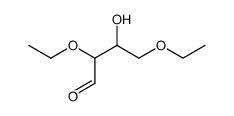 2,4-diethoxy-3-hydroxy-butyraldehyde Structure