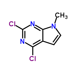 2,4-Dichloro-7-methyl-7H-pyrrolo[2,3-d]pyrimidine Structure