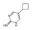 2-Pyrimidinamine, 5-cyclobutyl- (9CI)结构式