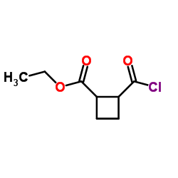 Cyclobutanecarboxylic acid, 2-(chloroformyl)-, ethyl ester (7CI) picture