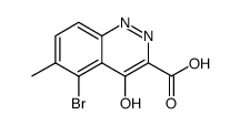 3-Cinnolinecarboxylic acid, 5-bromo-4-hydroxy-6-methyl- Structure
