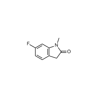 6-Fluoro-1-methylindolin-2-one Structure