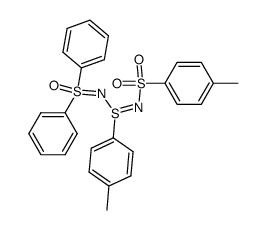 N-(N'-p-tolylsulfonyl)-p-toluenesulfinimidoylsulfoximine Structure