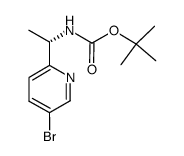 (S)-tert-butyl (1-(5-bromopyridin-2-yl)ethyl)carbamate Structure