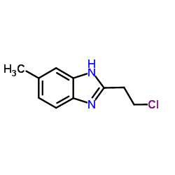 2-(2-Chloroethyl)-5-methyl-1H-benzimidazole Structure