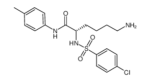 (s)-6-amino-2-(4-chloro-benzenesulfonylamino)-hexanoic acid p-tolylamide结构式