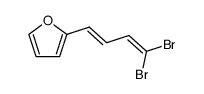 (E)-2-(4,4-dibromobuta-1,3-dien-1-yl)furan结构式