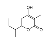6-butan-2-yl-4-hydroxy-3-methylpyran-2-one结构式