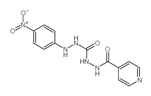 4-Pyridinecarboxylicacid, 2-[[2-(4-nitrophenyl)hydrazinyl]carbonyl]hydrazide Structure