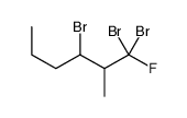 1,1,3-tribromo-1-fluoro-2-methylhexane Structure