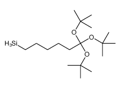 6,6,6-tris[(2-methylpropan-2-yl)oxy]hexylsilane Structure