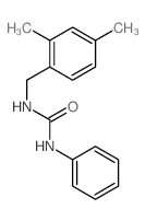 Urea,N-[(2,4-dimethylphenyl)methyl]-N'-phenyl- Structure