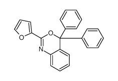 2-(furan-2-yl)-4,4-diphenyl-3,1-benzoxazine Structure