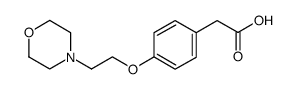 4-{[2-(4-morpholinyl)ethyl]oxy}phenylacetic acid结构式