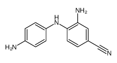 3-amino-4-(4-aminoanilino)benzonitrile Structure